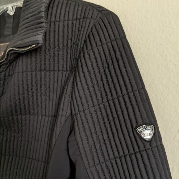 Post Card Textured Insulated Slim FitSki Jacket in Black, 6 - Picture 10 of 16